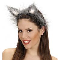 Wolven/Wolf oren diadeem halloween verkleed accessoire   -