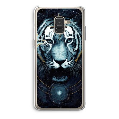 Darkness Tiger: Samsung Galaxy A8 (2018) Transparant Hoesje