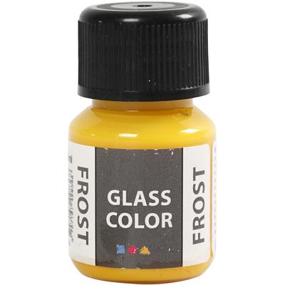 Creativ Company Glass color frost, geel, 30 ml/ 1 fles