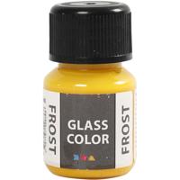 Creativ Company Glass color frost, geel, 30 ml/ 1 fles