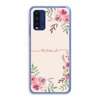 Rozen: Xiaomi Redmi 9T Transparant Hoesje Rozen: Xiaomi Redmi 9T Transparant Hoesje