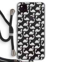 Zwanen: Pixel 4a 5G Transparant Hoesje met koord