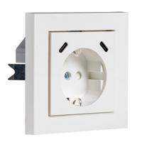 ProCharge USB-C wandcontactdoos inbouw met USB - 2 snelladers USB-C poorten - Universeel - Wit