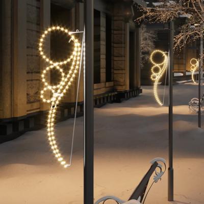 VidaXL Lichtkabels 2 st balvormig warmwit 115,5x35x4,5 cm