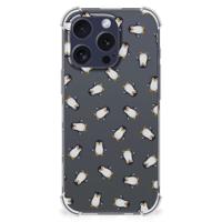 Doorzichtige Silicone Hoesje voor iPhone 16 Pro Pinguïn
