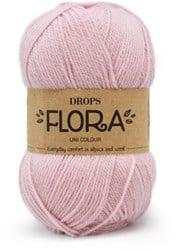 Drops Flora Uni Colour 21 Roze