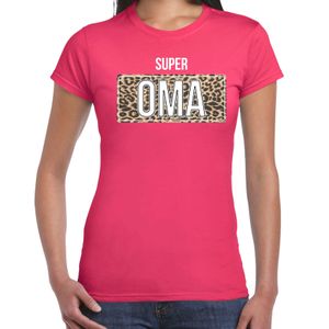 Super oma cadeau t-shirt roze voor dames 2XL  -