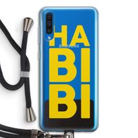Habibi Majorelle : Samsung Galaxy A50 Transparant Hoesje met koord