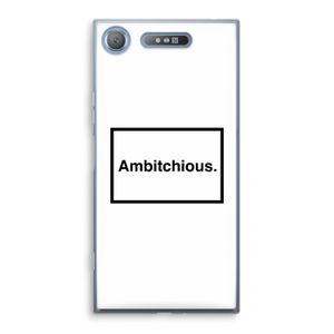 Ambitchious: Sony Xperia XZ1 Transparant Hoesje