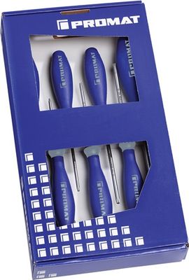 Promat Schroevendraaierset | 7-delig TORX® | meercomponentengrepen | ronde kling - 4000827134 - 4000827134