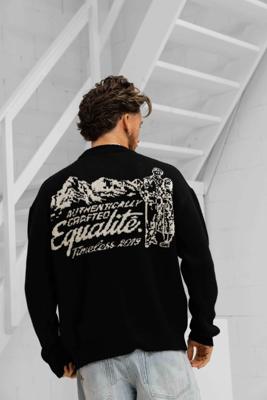 Equalité Raf Knit Sweater Heren Zwart - Maat M - Kleur: Zwart | Soccerfanshop