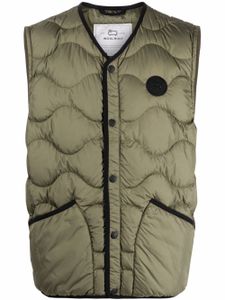 Woolrich gilet matelassé à patch logo - Vert