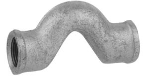 Kirchhoff Smeedbaar ijzer crossover, verzinkt, 1/2"IT, (85) - 989761055