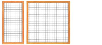 Gaaselement met kader Red Class Wood 90 cm Tuindeco - Tuindeco