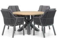 Lifestyle Verona/Rockville 120 cm dining tuinset 5-delig