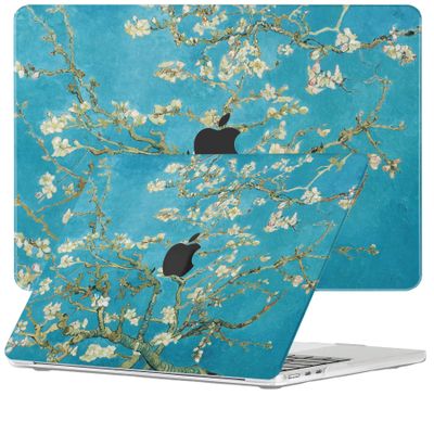 Lunso MacBook Air 15 inch (2023-2025) cover hoes - case - Van Gogh Amandelbloesem