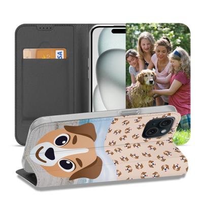 Stand Case Hoesje Maken voor de iPhone 15 Plus | Eigen telefoonhoesje ontwerpen | Op maat gemaakt