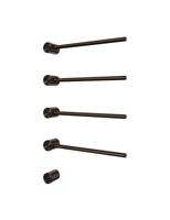 Hotbath &MORE set van 4 rails RARH50 ROUND 50 cm met separate schakelaar en inbouw element Tuscan Bronze (RARH50-4TB)