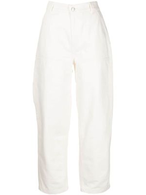 Maison Kitsuné jean droit à coupe courte - Blanc