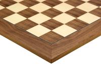 55 cm Noten- en Esdoorn Luxe Schaakbord