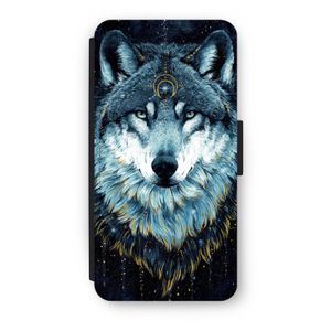 Darkness Wolf: iPhone 8 Plus Flip Hoesje