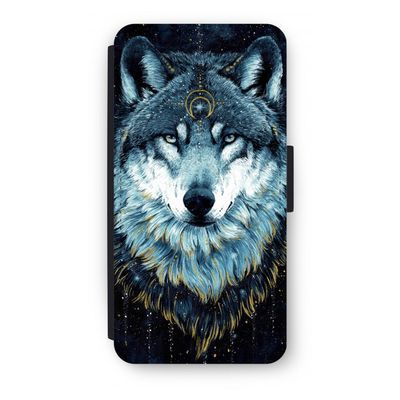 Darkness Wolf: iPhone 8 Plus Flip Hoesje