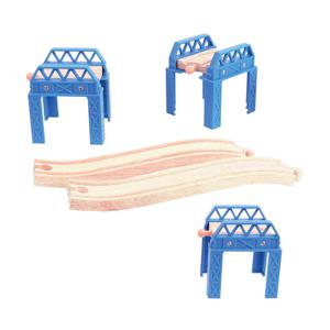 Bigjigs Houten Treinset Brugdelen en Rails - 5-delig