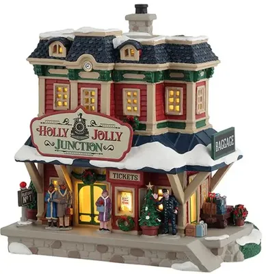 Lemax holly jolly junction verlicht kersthuisje Caddington Village 2025
