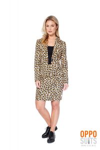 Dames kostuum luipaard Luxe