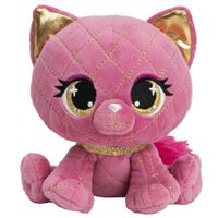 Pluche designer knuffel P-Lushes Pets kat/poes roze 15 cm