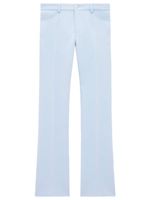 Courrèges pantalon de costume à plis marqués - Bleu