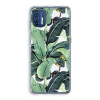 Bananenbladeren: Motorola Moto G9 Plus Transparant Hoesje