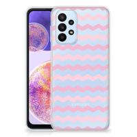 Samsung Galaxy A23 | TPU bumper | Waves Roze Samsung Galaxy A23 | TPU bumper | Waves Roze