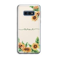 Zonnebloemen: Samsung Galaxy S10e Transparant Hoesje