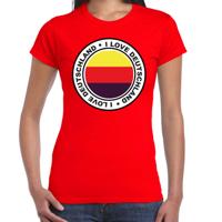 Verkleed T-shirt voor dames - Duitsland - rood - supporter - themafeest