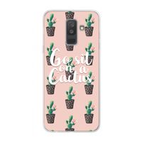 Cactus quote: Samsung Galaxy A6 Plus (2018) Transparant Hoesje