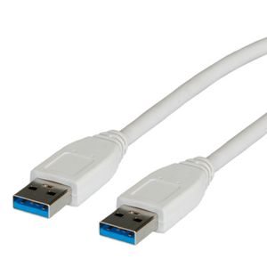 VALUE USB 3.2 Gen 1 kabel, type A-A, wit, 1,8 m