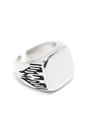 MARANT bague à visage carré - Argent