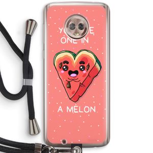 One In A Melon: Motorola Moto G6 Transparant Hoesje met koord
