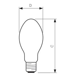 Philips MASTER SON PIA PLUS Ontladingslamp E27 72 W Energielabel: G (A - G) Warmwit Ballon 1 stuk(s)