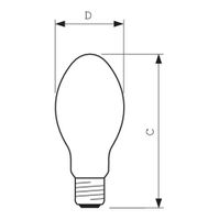 Philips MASTER SON PIA PLUS Ontladingslamp E27 72 W Energielabel: G (A - G) Warmwit Ballon 1 stuk(s) - thumbnail