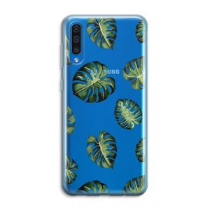 Tropische bladeren: Samsung Galaxy A50 Transparant Hoesje