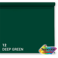 Superior Achtergrondpapier 12 Deep Green 1,35 x 11m - thumbnail