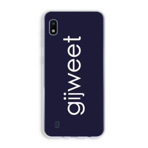 Gijweet: Samsung Galaxy A10 Transparant Hoesje