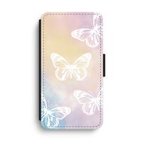 White butterfly: iPhone XS Max Flip Hoesje