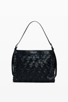 Middelgrote gevlochten tas - BLACK - U