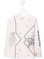 Kenzo Kids t-shirt à logo imprimé - Rose