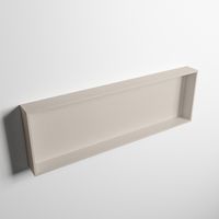 MONDIAZ EASY Nis 89,5x29,5cm in solid surface kleur Linen | Linen. 1 vak  geschikt voor in- of opbouw