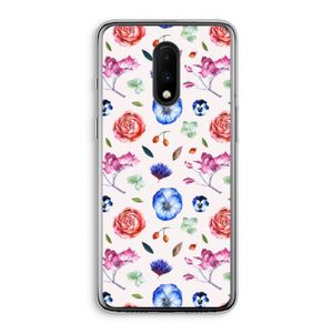 Bloemetjes: OnePlus 7 Transparant Hoesje