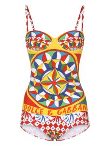 Dolce & Gabbana maillot de bain à imprimé Carretto - Rouge